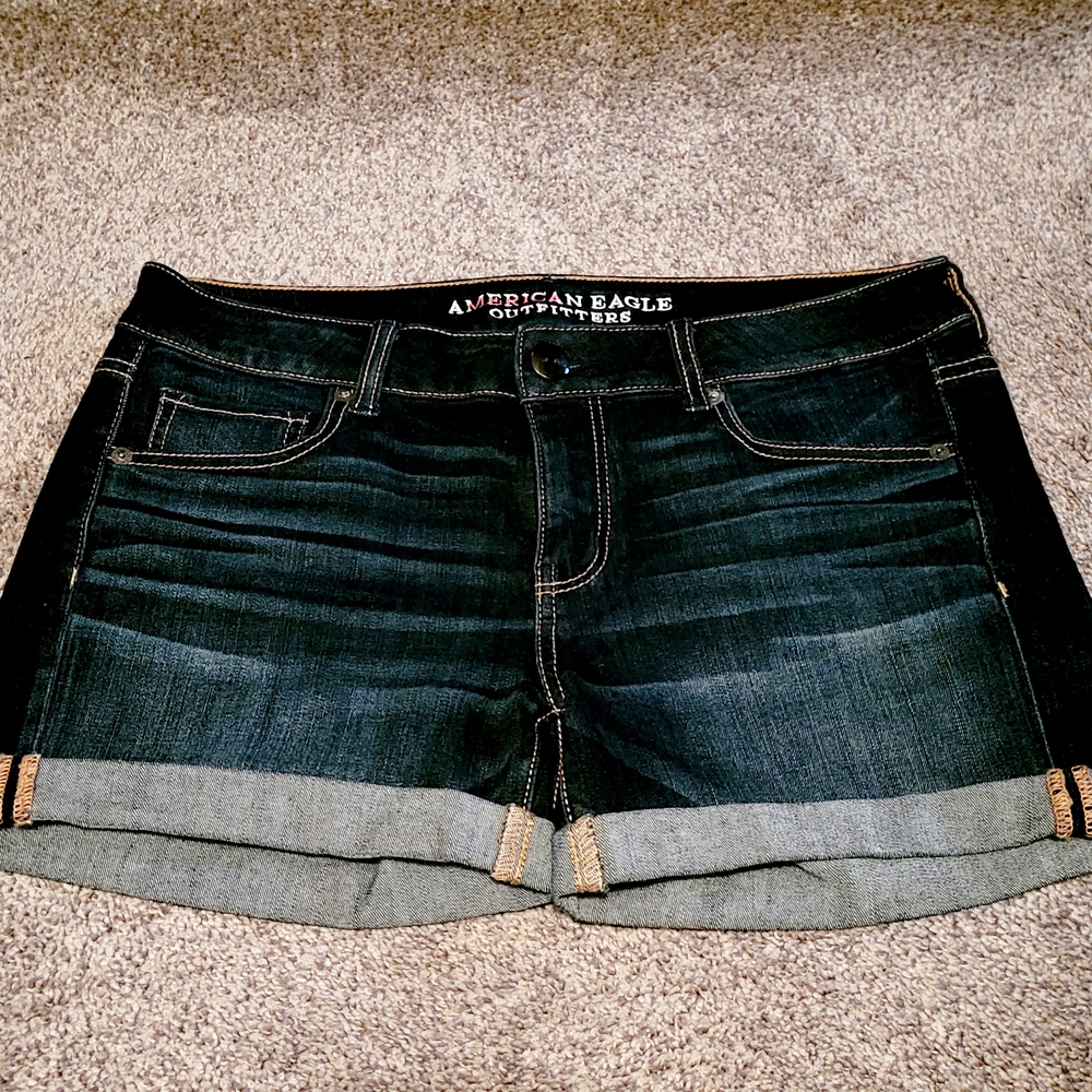American Eagle Outfitters Dark Blue Jean Shorts